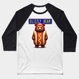 Glizzly grizzly Bear glizzy hot dog meme Baseball T-Shirt